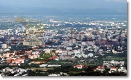 Blick auf Chiang Mai vom Doi Suthep